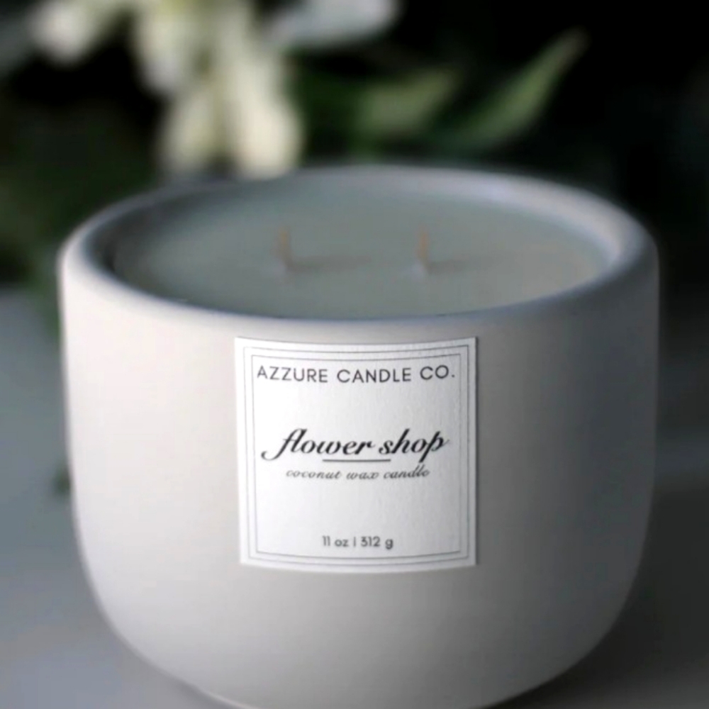 Flower Shop Scented Candle: Handcrafted, All-natural.